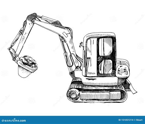 miniature excavators drawings